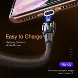 CAFELE QC3.0 Magnetic Micro USB Cable with Type C, Micro Usb and Lightning Connectors-FpvFaster