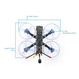 HGLRC Sector 132 FPV Racing 2.5 Inch 4S Drone PNP Caddx Vista HD-FpvFaster