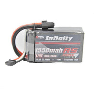 Infinity Square Graphene 1550mAh 4S V3 120C 14.8V LiPo Battery XT60 [DG]-FpvFaster