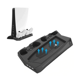 PS5 Vertical Cooling Stand with 2 controller Charging Station For SONY Playstation 5-FpvFaster